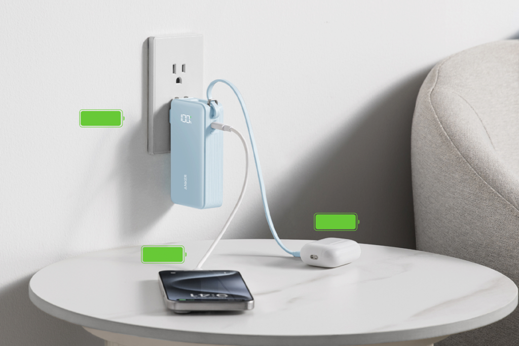 Anker 10000mAh 3in1 パススルー充電でさらに便利に