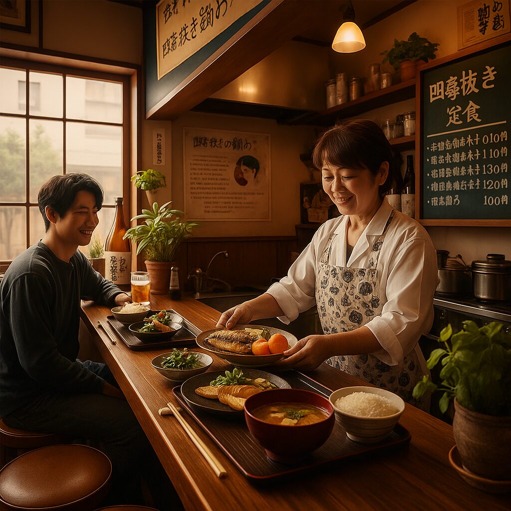 四毒抜き定食を提供する和食店