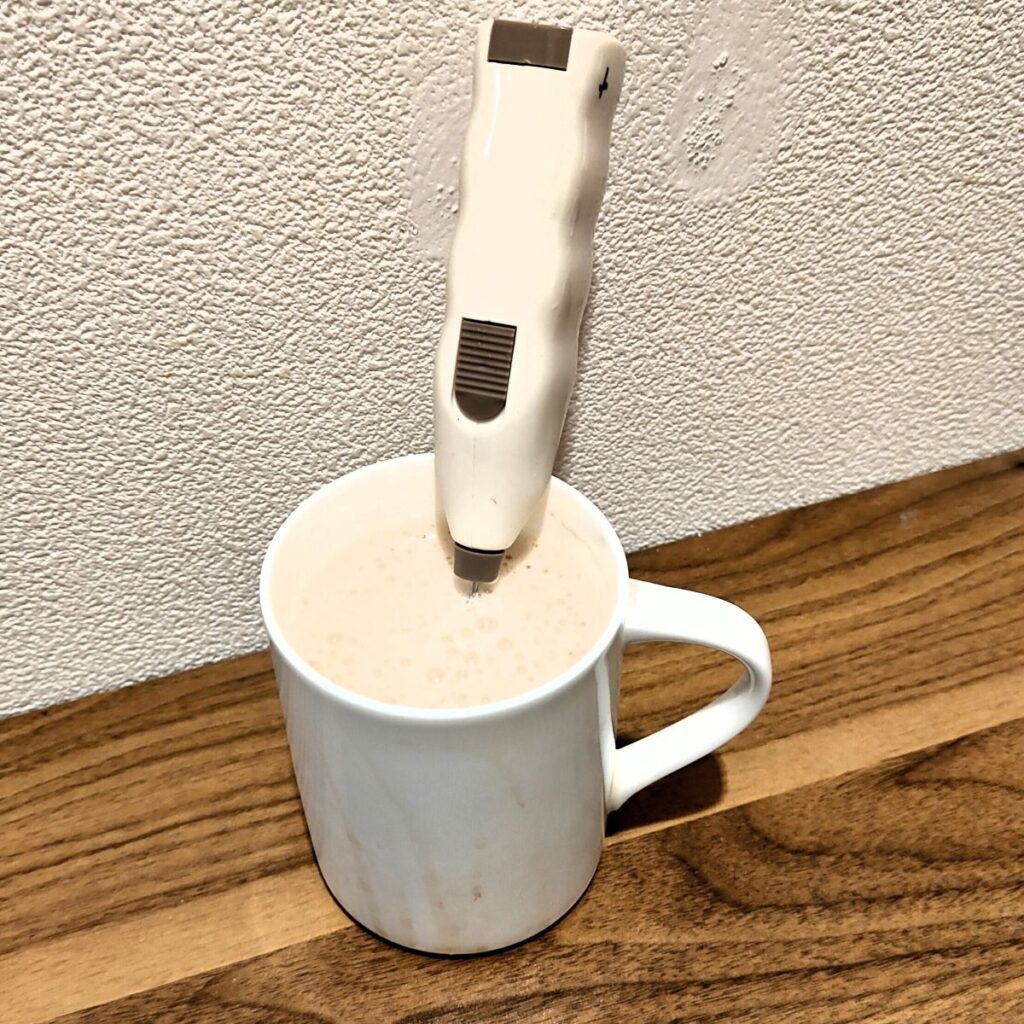キャンドゥのミルクフォーマーの泡立ち