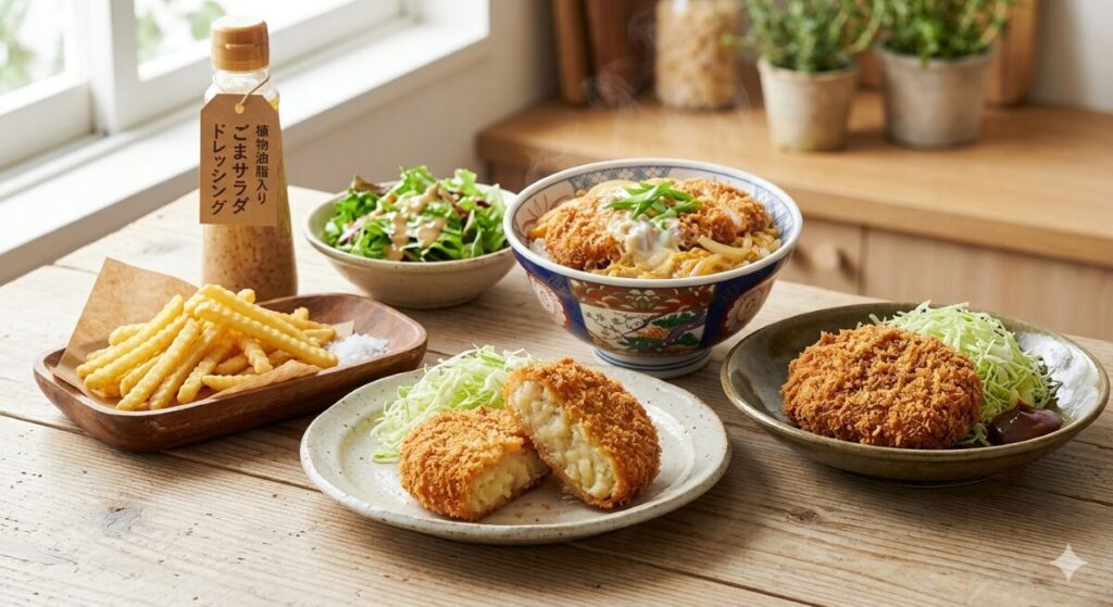 植物油脂たっぷりの食事