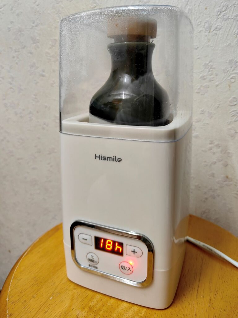 還元くんを効率よく反応させるヨーグルトメーカー